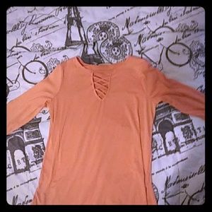 Bobbie and Brook's Coral Half Sleeve Shirt